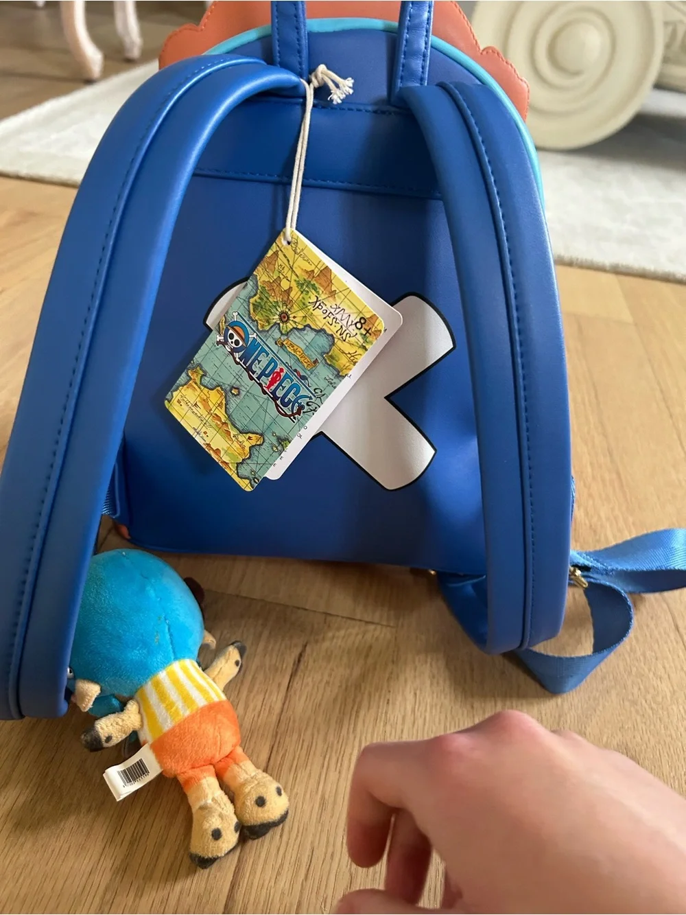 Loungefly Tony Tony Chopper Mini Backpack in Blue, Yellow, Pink - Picture 4 of 4